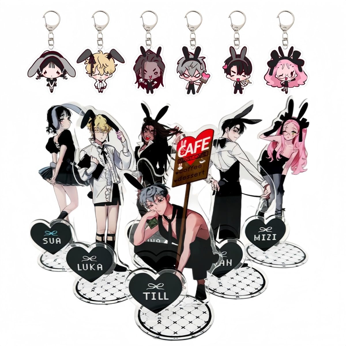 Amazon.co.jp: [HIWOWO]対応 バニーカフェ アクリルスタンド
